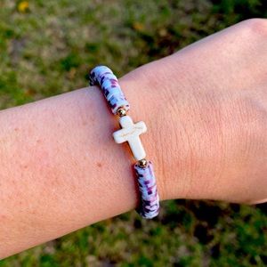Handmade cross bracelet